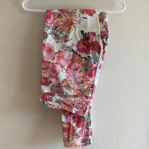 Anthropologie (Pilcro) floral Jean pants size 28